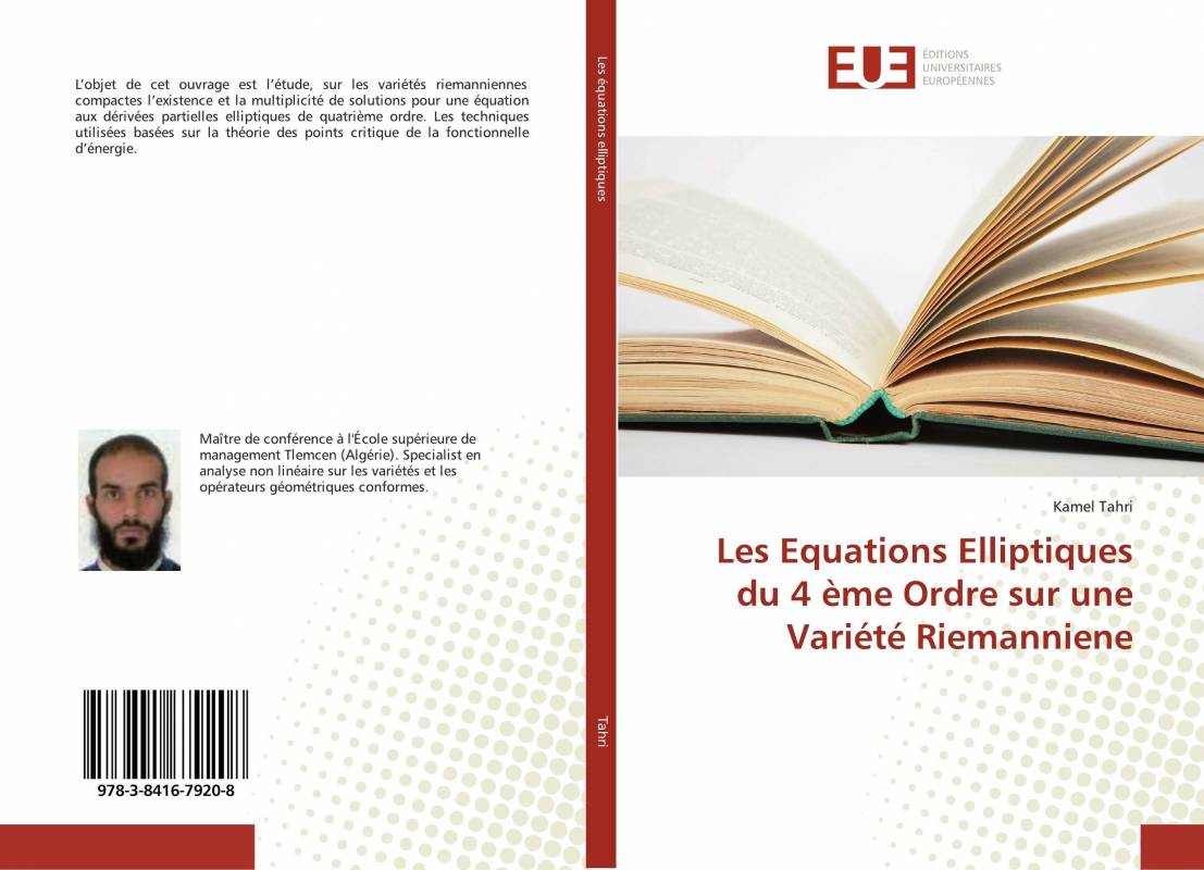 Les Equations Elliptiques du 4 ème Ordre sur une Variété Riemanniene