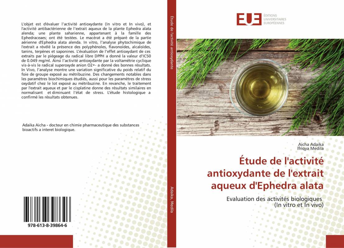 Étude de l'activité antioxydante de l'extrait aqueux d'Ephedra alata