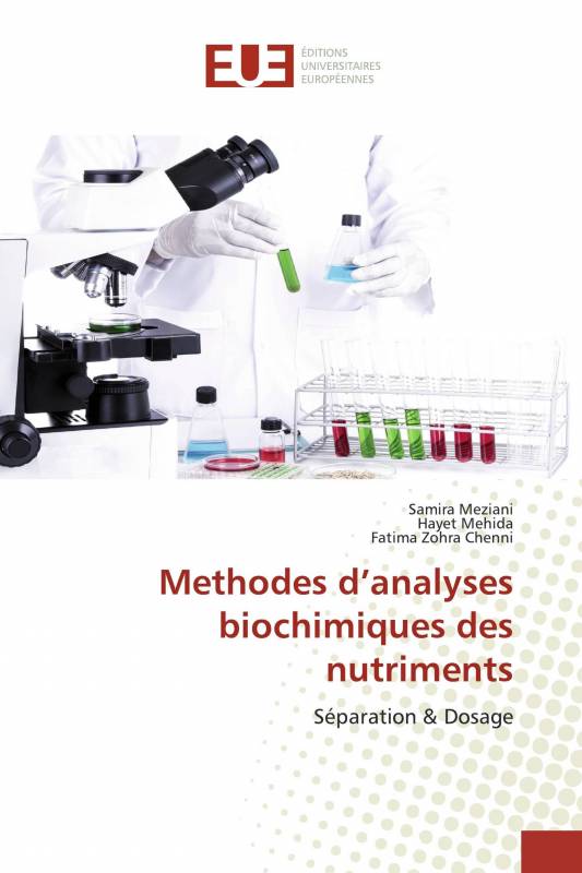 Methodes d’analyses biochimiques des nutriments