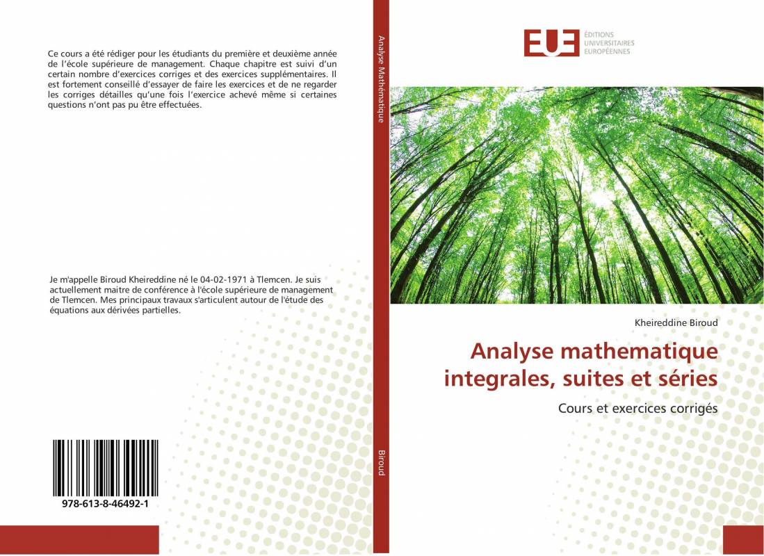 Analyse mathematique integrales, suites et séries