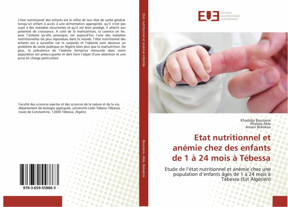 Etat nutritionnel et anémie chez des enfants de 1 à 24 mois à Tébessa