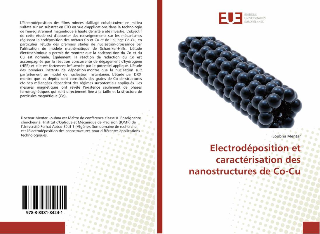 Electrodéposition et caractérisation des nanostructures de Co-Cu