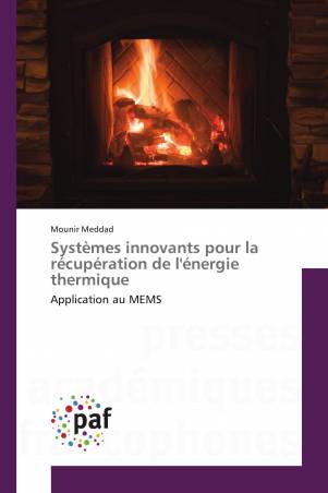 Systèmes innovants pour la récupération de l&#039;énergie thermique