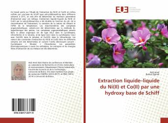Extraction liquide–liquide du Ni(II) et Co(II) par une hydroxy base de Schiff