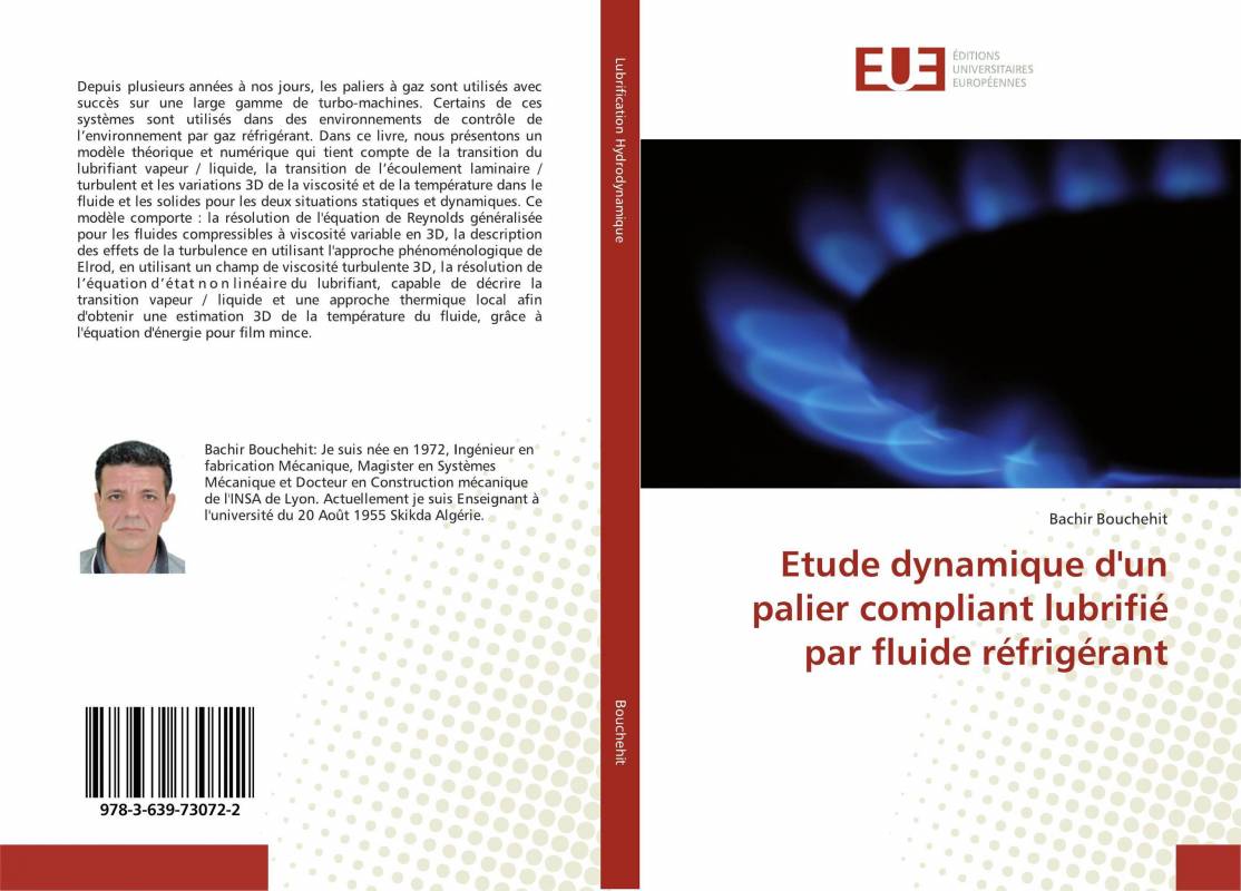Etude dynamique d'un palier compliant lubrifié par fluide réfrigérant