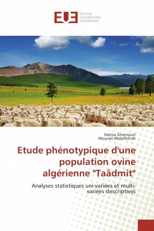 Etude phénotypique d'une population ovine algérienne "Taâdmit"