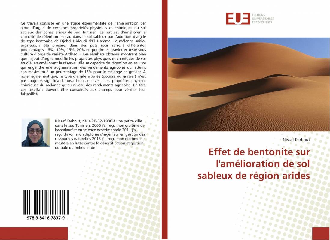 Effet de bentonite sur l'amélioration de sol sableux de région arides