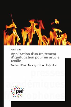 Application d'un traitement d'ignifugation pour un article textile