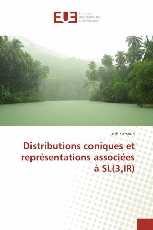 Distributions coniques et représentations associées à SL(3,IR)