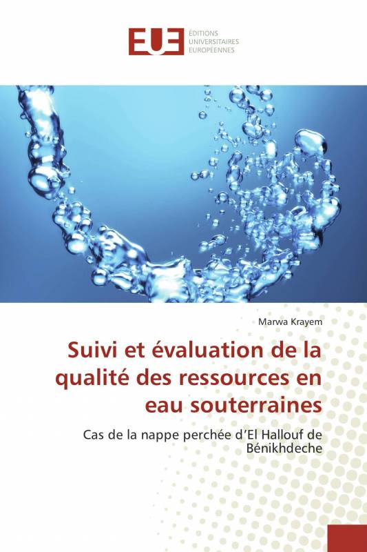 Suivi et évaluation de la qualité des ressources en eau souterraines