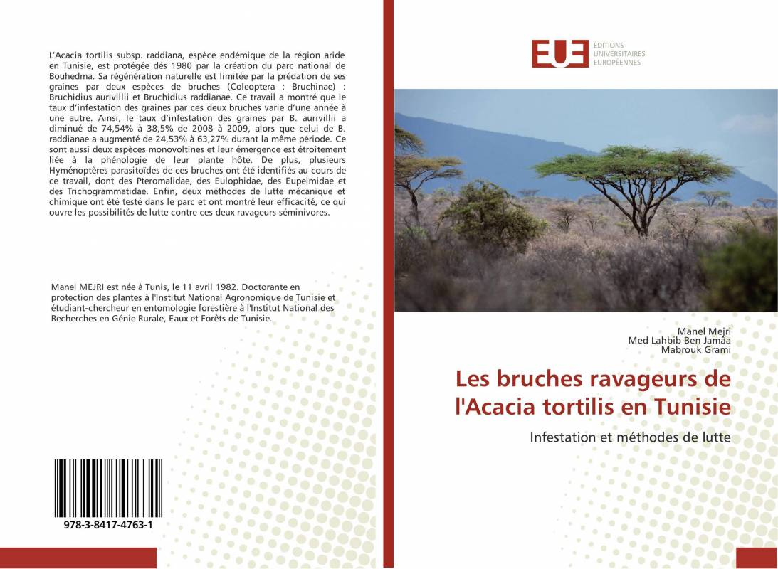Les bruches ravageurs de l'Acacia tortilis en Tunisie