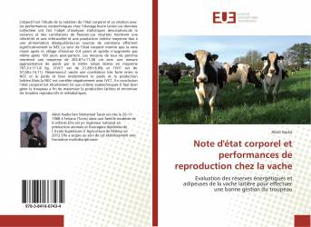 Note d'état corporel et performances de reproduction chez la vache