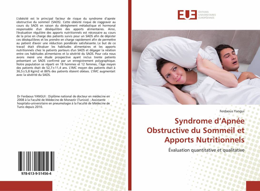 Syndrome d’Apnée Obstructive du Sommeil et Apports Nutritionnels