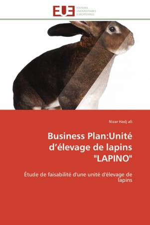 Business Plan:Unité d’élevage de lapins "LAPINO"