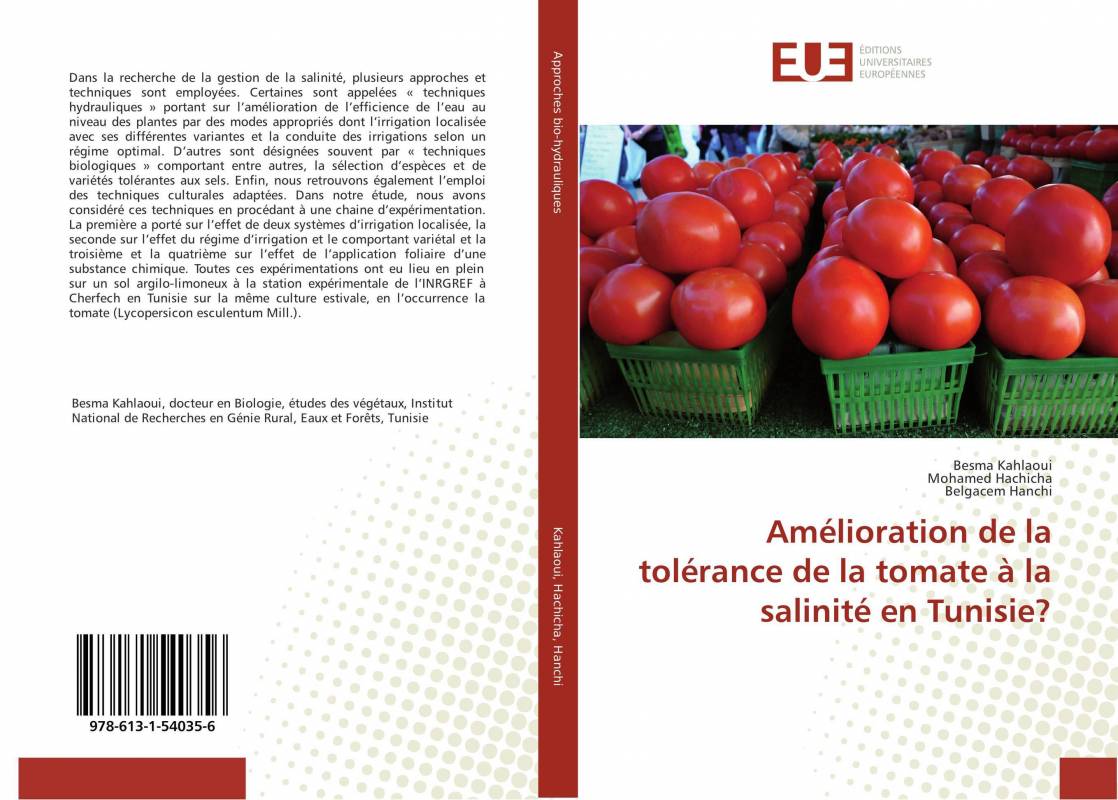 Amélioration de la tolérance de la tomate à la salinité en Tunisie?