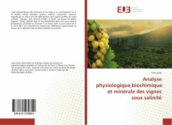 Analyse physiologique,biochimique et minérale des vignes sous salinité