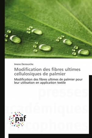 Modification des fibres ultimes cellulosiques de palmier
