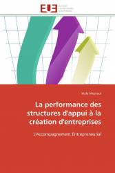 La performance des structures d'appui à la création d'entreprises