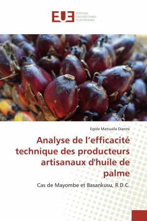 Analyse de l’efficacité technique des producteurs artisanaux d'huile de palme