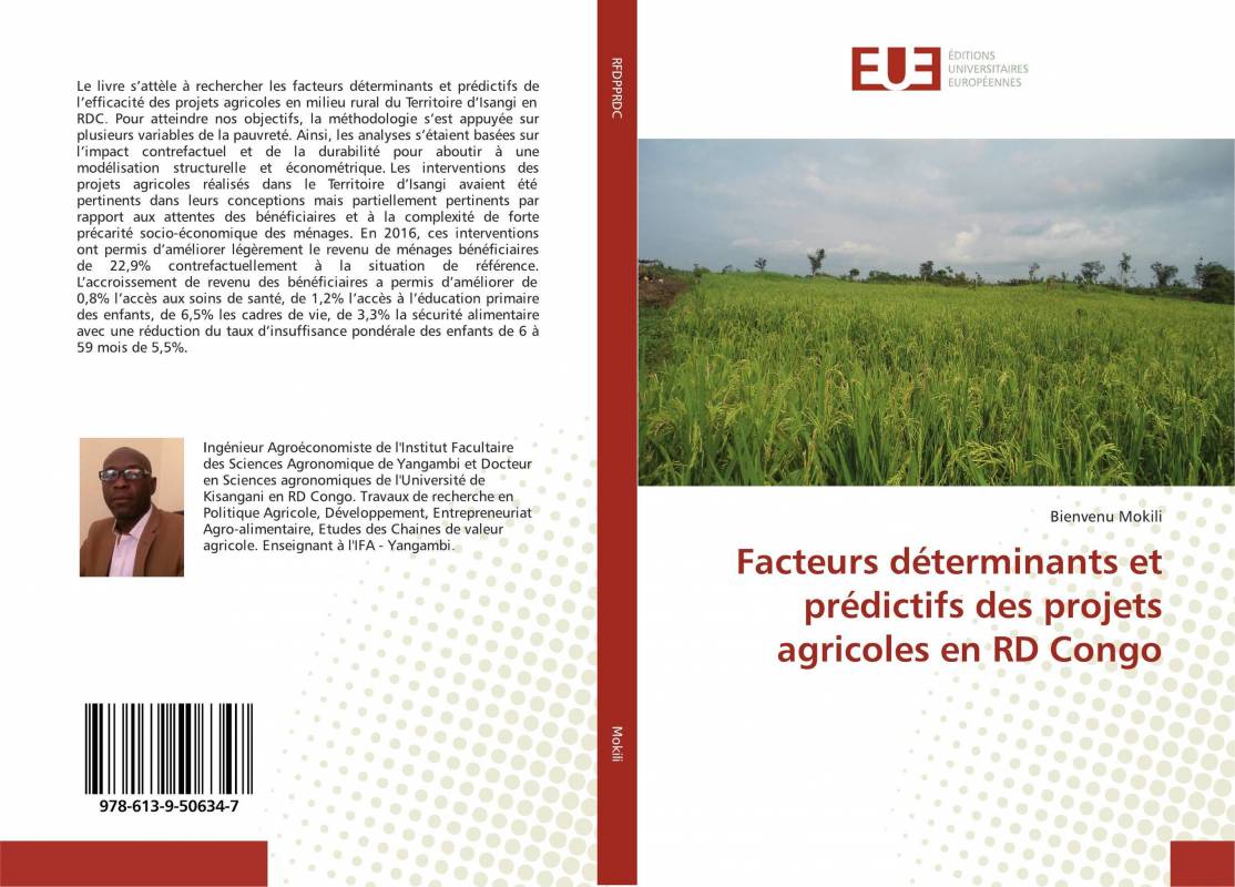 Facteurs déterminants et prédictifs des projets agricoles en RD Congo