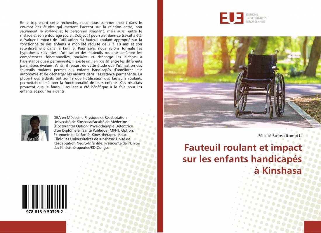 Fauteuil roulant et impact sur les enfants handicapés à Kinshasa