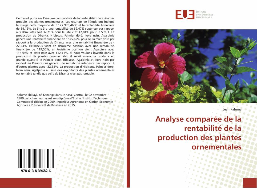 Analyse comparée de la rentabilité de la production des plantes ornementales