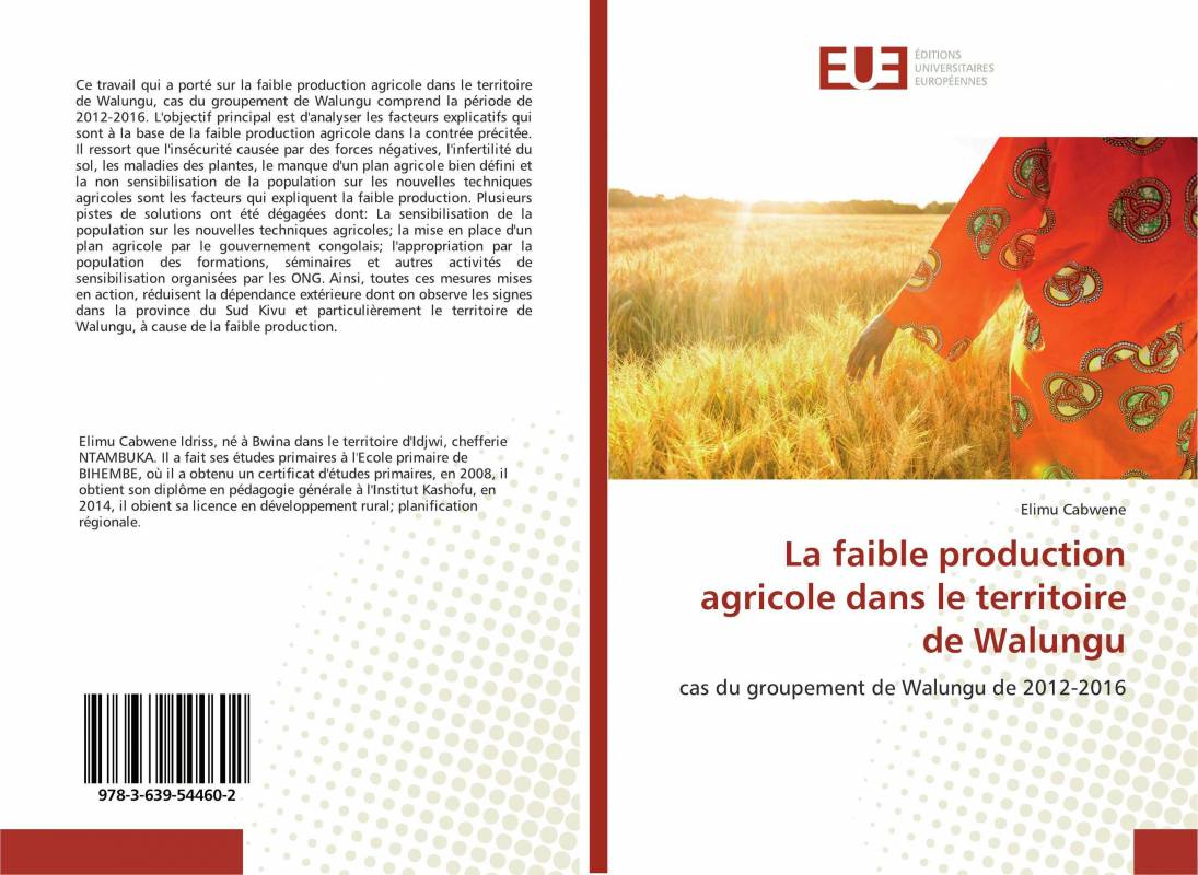 La faible production agricole dans le territoire de Walungu