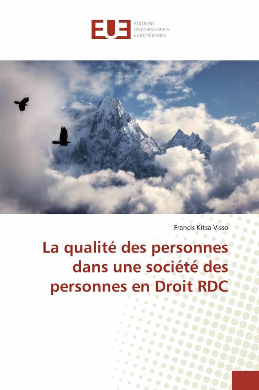 La qualité des personnes dans une société des personnes en Droit RDC