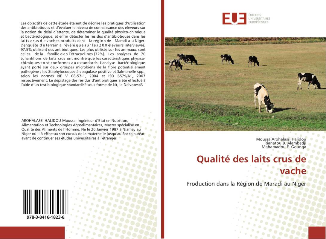 Qualité des laits crus de vache