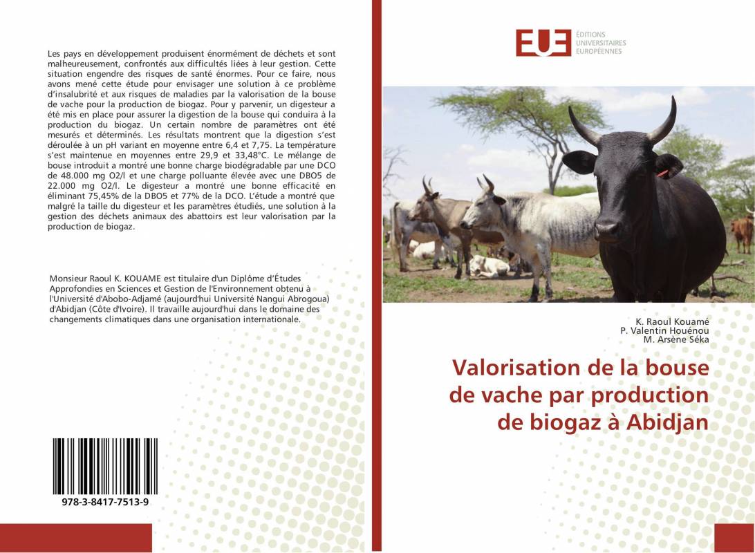 Valorisation de la bouse de vache par production de biogaz à Abidjan