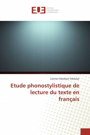 Etude phonostylistique de lecture du texte en français