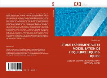 ETUDE EXPERIMENTALE ET MODELISATION DE L'EQUILIBRE LIQUIDE-LIQUIDE