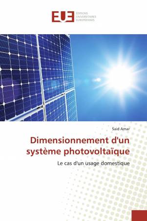 Dimensionnement d&#039;un système photovoltaïque