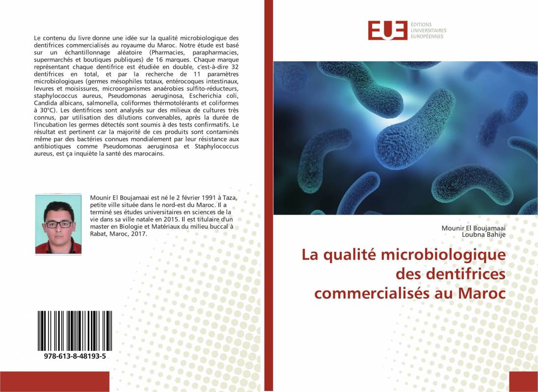 La qualité microbiologique des dentifrices commercialisés au Maroc