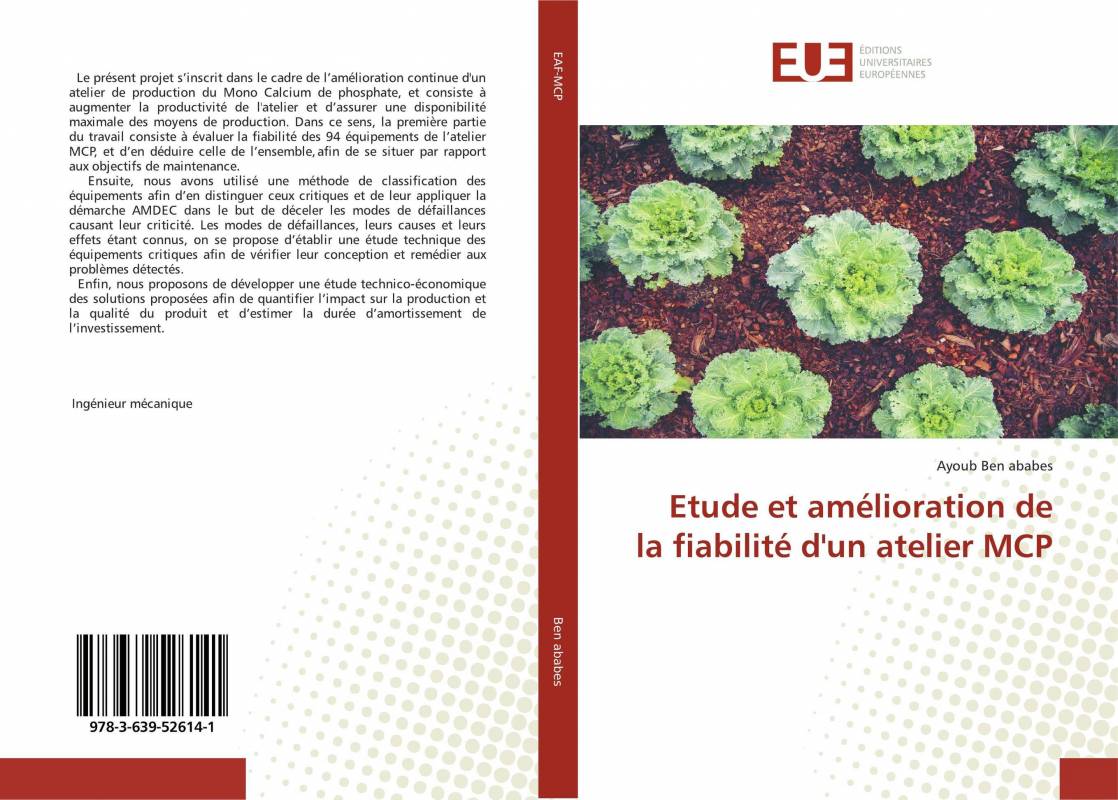 Etude et amélioration de la fiabilité d'un atelier MCP