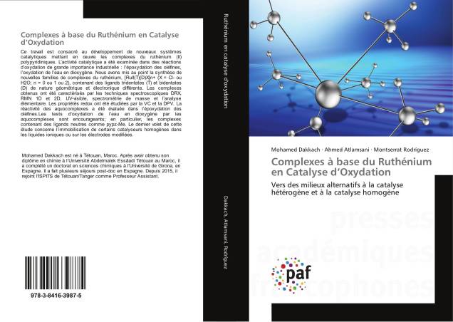 Complexes à base du Ruthénium en Catalyse d’Oxydation