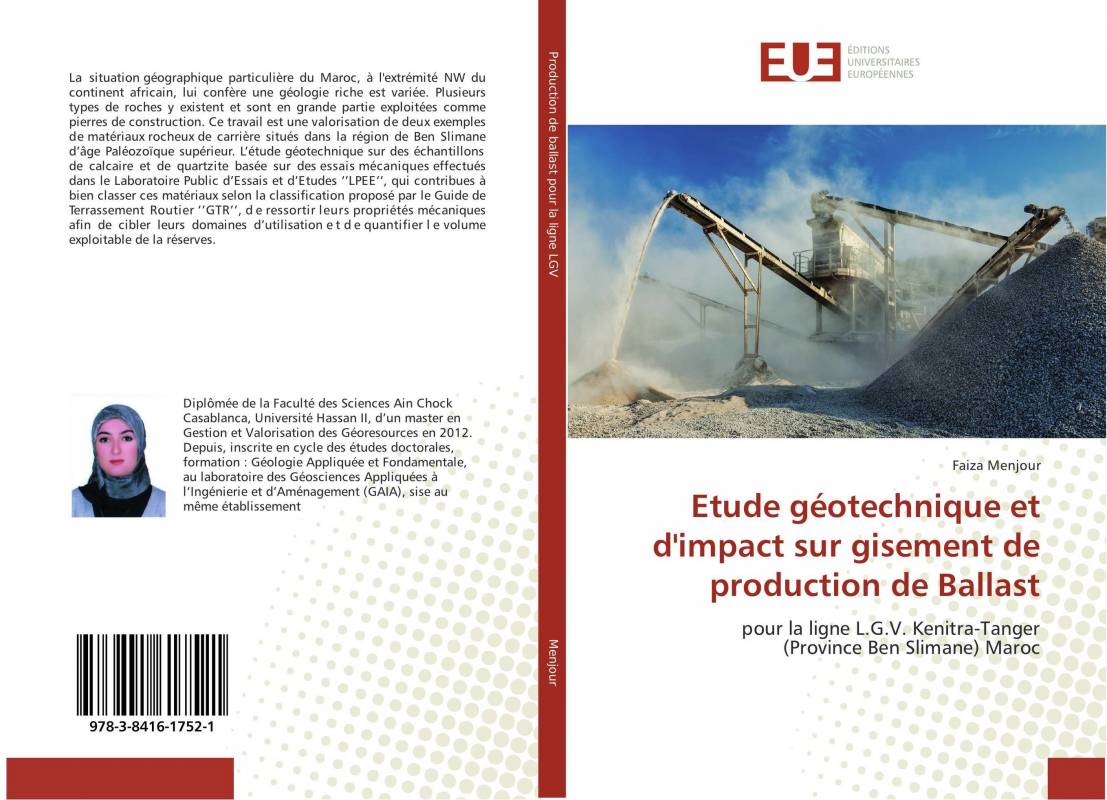 Etude géotechnique et d'impact sur gisement de production de Ballast