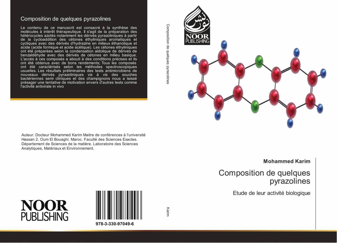 Composition de quelques pyrazolines