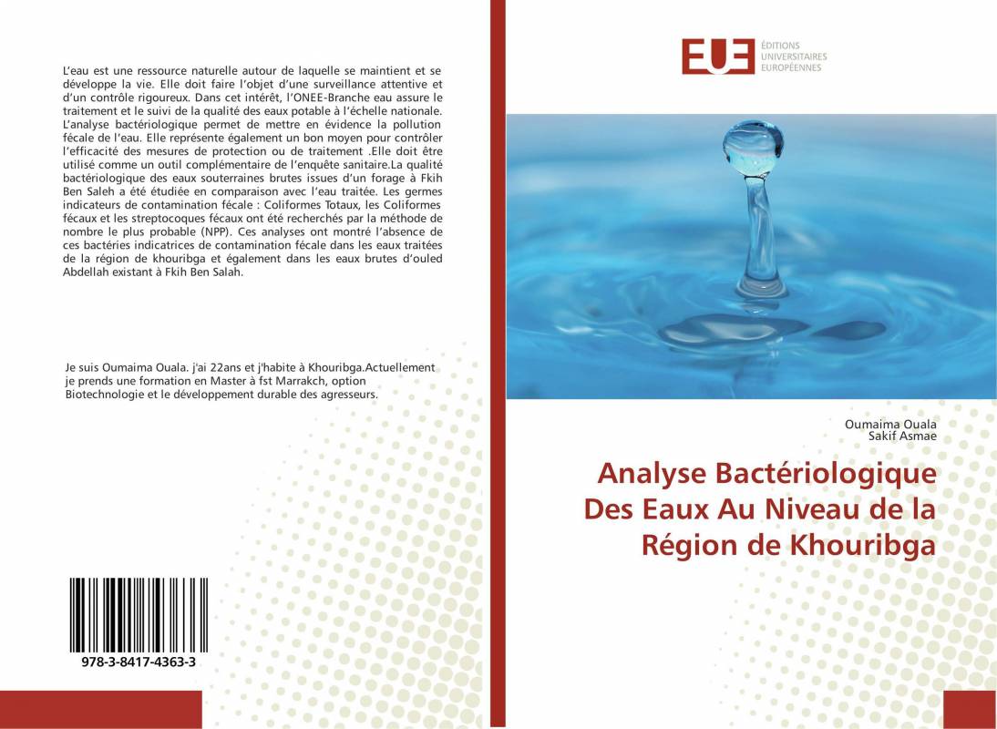 Analyse Bactériologique Des Eaux Au Niveau de la Région de Khouribga