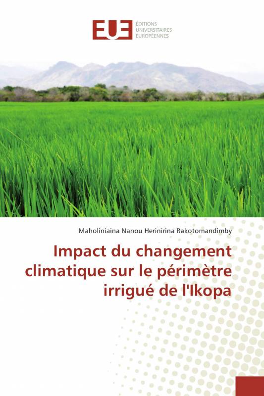 Impact du changement climatique sur le périmètre irrigué de l'Ikopa