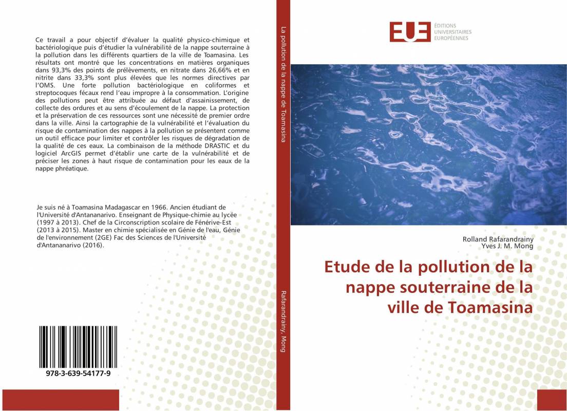 Etude de la pollution de la nappe souterraine de la ville de Toamasina