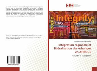 Intégration régionale et libéralisation des échanges en AFRIQUE