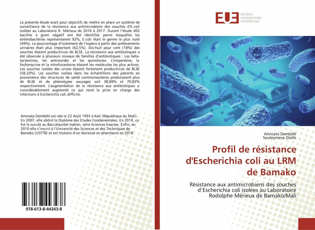 Profil de résistance d'Escherichia coli au LRM de Bamako