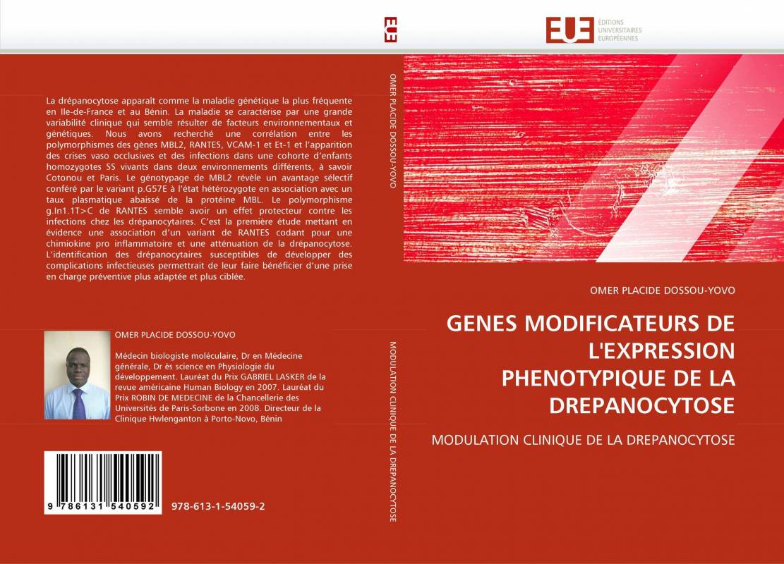 GENES MODIFICATEURS DE L'EXPRESSION PHENOTYPIQUE DE LA DREPANOCYTOSE