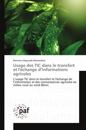 Usage des TIC dans le transfert et l'échange d"informations agricoles