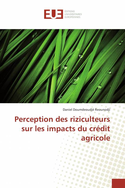 Perception des riziculteurs sur les impacts du crédit agricole