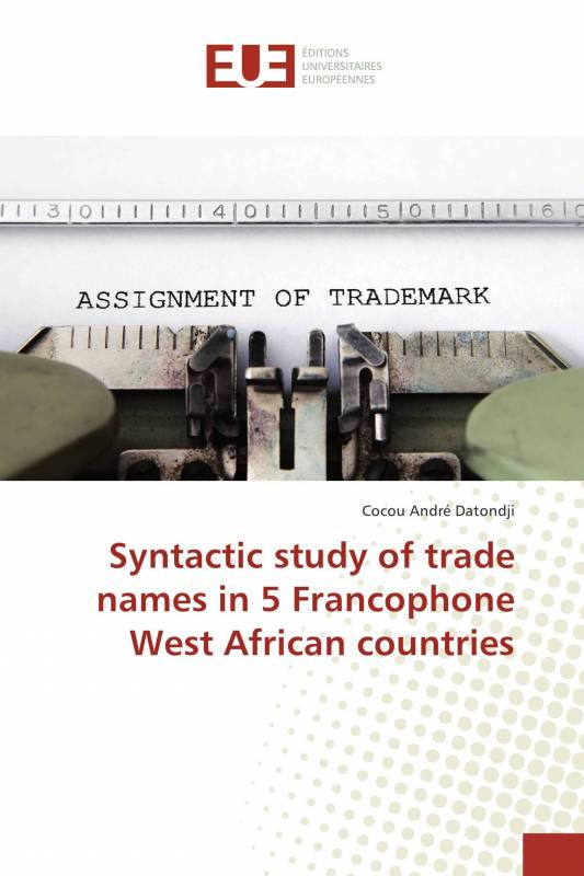 Syntactic study of trade names in 5 Francophone West African countries