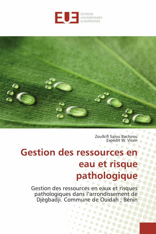 Gestion des ressources en eau et risque pathologique