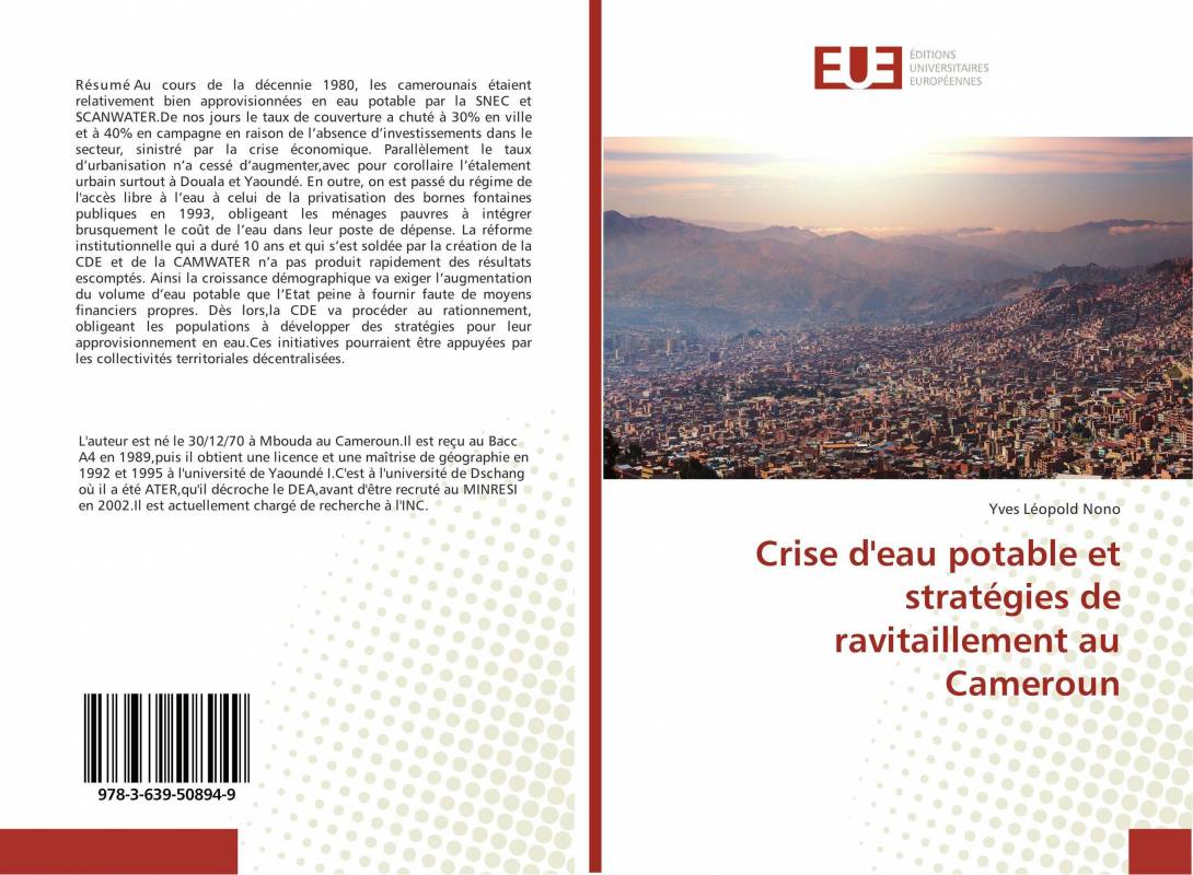 Crise d'eau potable et stratégies de ravitaillement au Cameroun