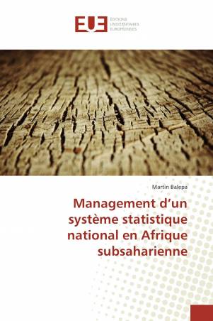 Management d’un système statistique national en Afrique subsaharienne